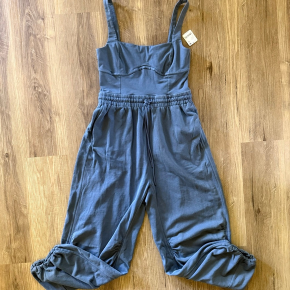 FP Movement by Free People Inbound Onesie NWT XS Misty Blue Sold Out - Picture 3 of 5